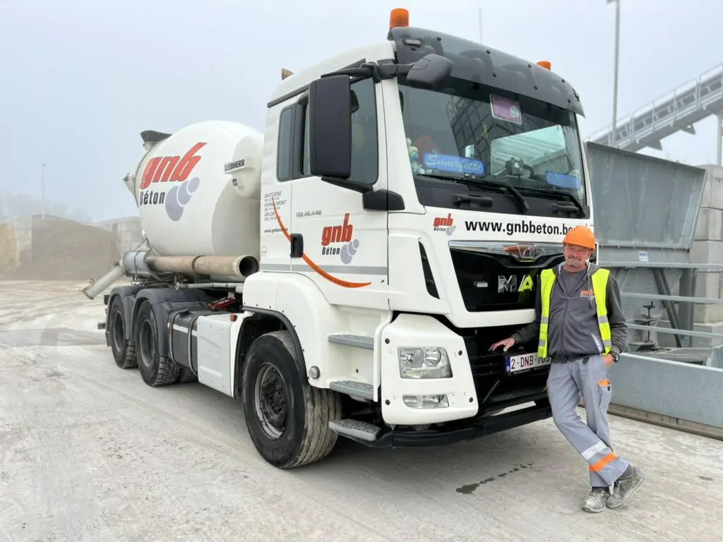 GNB Béton - Nouveau camion malaxeur Centrale Fernelmont